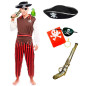 Juego de 5 accesorios para disfraz pirata