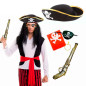 Juego de 5 accesorios para disfraz pirata