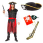 Juego de 5 accesorios para disfraz pirata