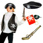 Juego de 5 accesorios para disfraz pirata