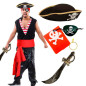 Juego de 5 accesorios para disfraz pirata