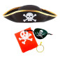 Juego de 9 accesorios para disfraz pirata