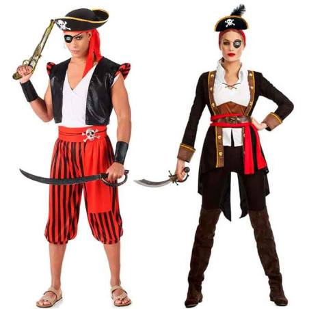 Juego de 9 accesorios para disfraz pirata