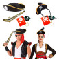 Juego de 9 accesorios para disfraz pirata