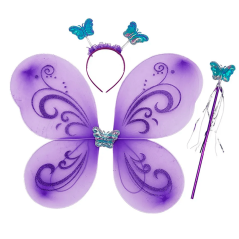 Juego de accesorios mariposa y orejas elfo