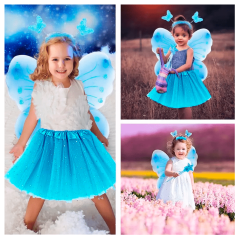 Juego de accesorios mariposa y orejas elfo