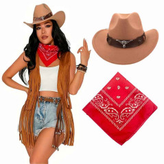 Sombrero Vaquero + Bandana