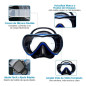 Máscara y Snorkel para jóvenes, adultos (GRAVITAL)