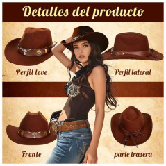 Sombrero Vaquera más Bandana