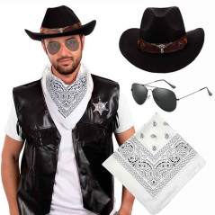 Sombrero Vaquero Torito + Bandana +Lentes