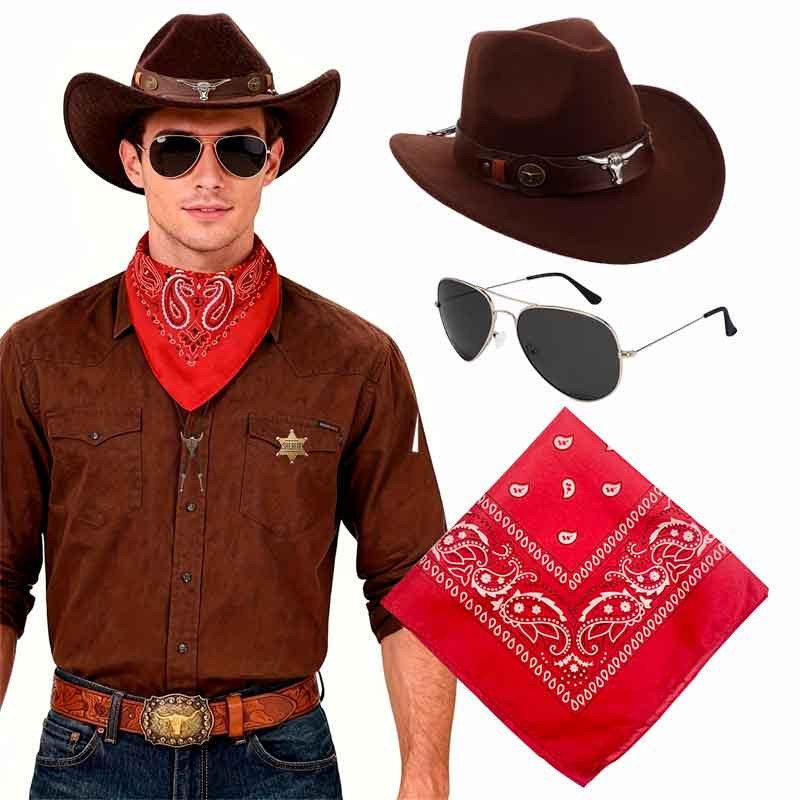 Sombrero Vaquero Torito + Bandana +Lentes Sombrero Vaquero Torito + Bandana +Lentes