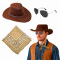Sombrero Vaquero SOGAS +Bandana+Lentes