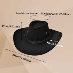 Sombrero Vaquera con detalle Sogas conBandana mas lentes