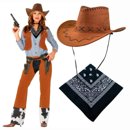 Sombrero Vaquera PITAS +Bandana