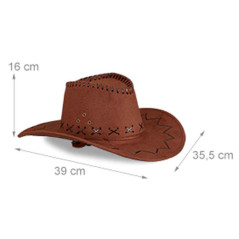 Sombrero Vaquero con detalle PITAS mas bandana