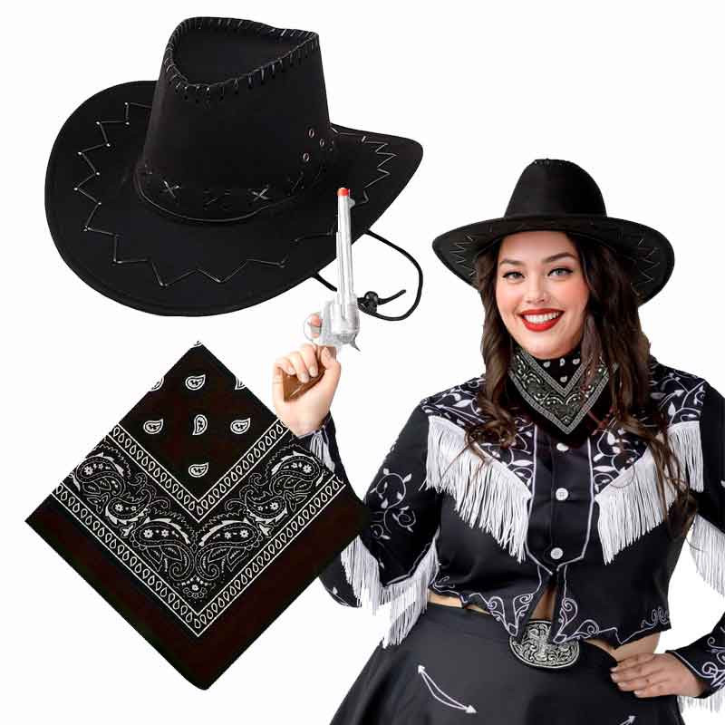 Sombrero Vaquera PITAS +Bandana