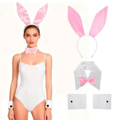 Conjunto de disfraz de conejo para mujer (Play girl)