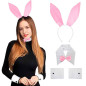 Conjunto de disfraz de conejo para mujer (Play girl)