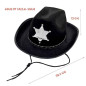 Sombrero Vaquero Sheriff +Bandana+Lentes