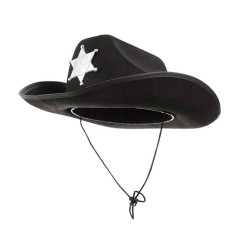 Sombrero Vaquero con detalle estrella sheriff