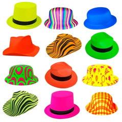 Gorros, sombrero Neon (pack x 12 uds)