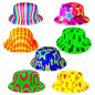 Sombreros Neon y Lentes led (pack x 12 uds)