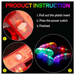 Gorros,sombreros Neon y lentes led (pack x 12uds)