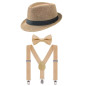 Accesorios años 1920 para NIÑOS (Pack  3 unds)