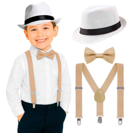 Accesorios años 1920 para NIÑOS (Pack  3 unds)