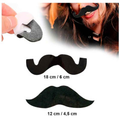 Mini sombrero Mexicano + Bigote (pack 4 uds)