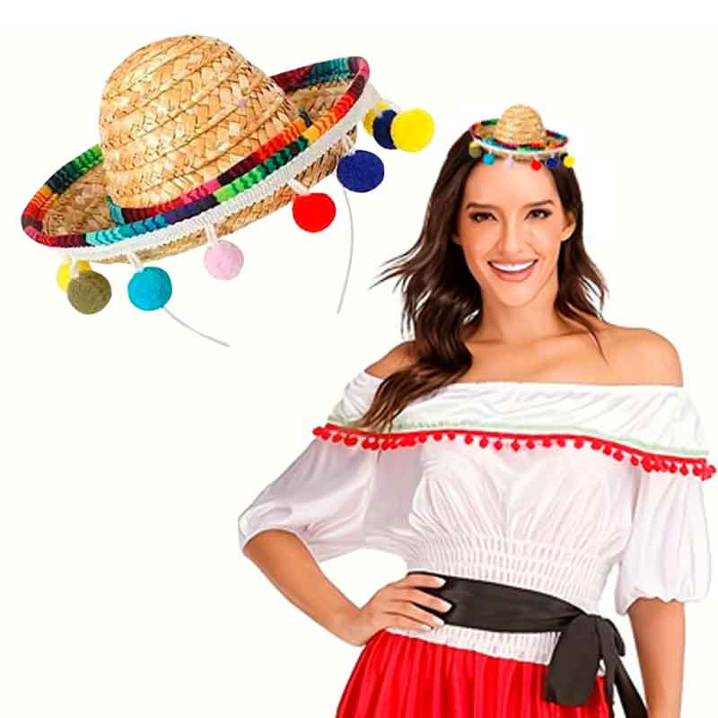 Mini sombrero estilo Mexicano (Unidad)