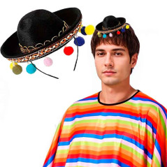 Mini sombrero estilo Mexicano