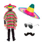 Sombrero Mexicano +Lentes+ Bigote.(3 unds)