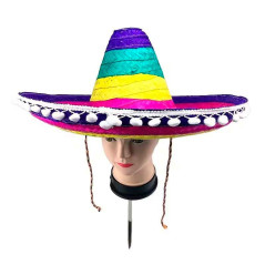 Sombrero Mexicano +Lentes+ Bigote.(3 unds)