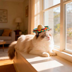 Mini sombrero estilo Mexicano