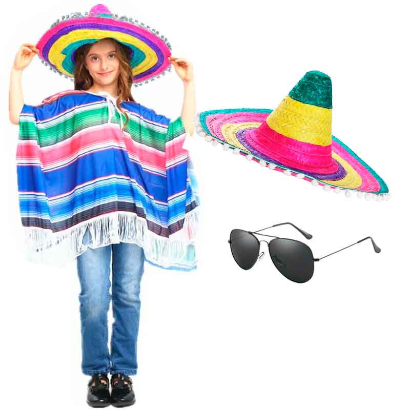 Sombrero Mexicano +Lentes Sombrero Mexicano +Lentes