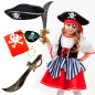 Juego de 5 accesorios disfraz pirata NIÑOS