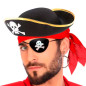Juego de 4 accesorios para disfraz pirata ADULTOS