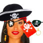 Juego de 4 accesorios para disfraz pirata ADULTOS
