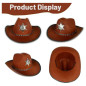 Sombrero Vaquero Sheriff +Bandana NIÑAS Sombrero Vaquero Sheriff +Bandana NIÑAS
