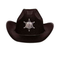 Sombrero Vaquera con detalle estrella Sheriff con Bandana