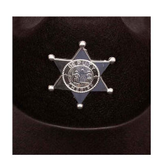 Sombrero Vaquera con detalle estrella Sheriff con Bandana