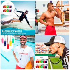 24 Silbatos Deportivos con cordon x color