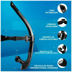 Tubo de Snorkel Frontal para Natación (entrenamiento)