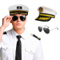 Sombrero marinero - Lentes  (Pack x2 uds)