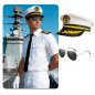 Sombrero marinero - Lentes  (Pack x2 uds)