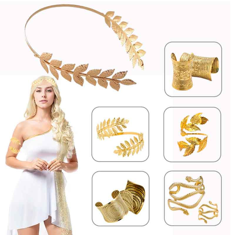 Juego de Accesorios Dios(a) Griego(a) Diadema y Brazalete(s)