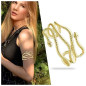 Brazalete Serpiente GRANDE Metálico Dorado Brazalete Serpiente GRANDE Metálico Dorado