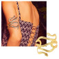 Brazalete Serpiente GRANDE Metálico Dorado Brazalete Serpiente GRANDE Metálico Dorado
