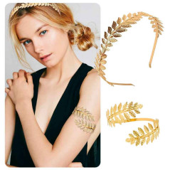 Juego de Accesorios Dios(a) Griego(a) Diadema 76 hojas y Brazalete(s)